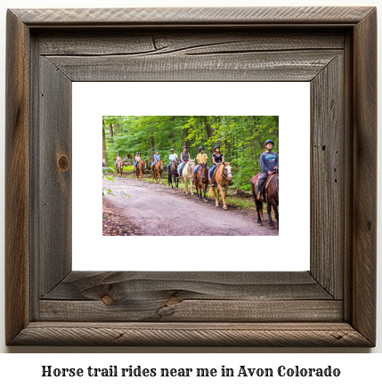 horse trail rides near me in Avon, Colorado